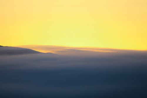 sunset clouds orange