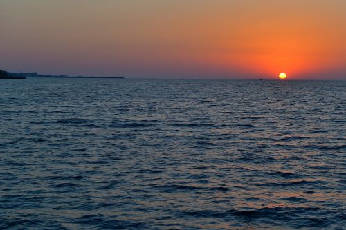 sunset cyprus korablik