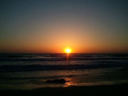 sunset beach romantic