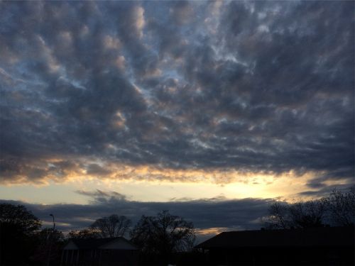 sunset sky clouds