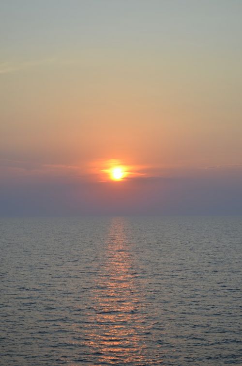 sunset adriatic ferry