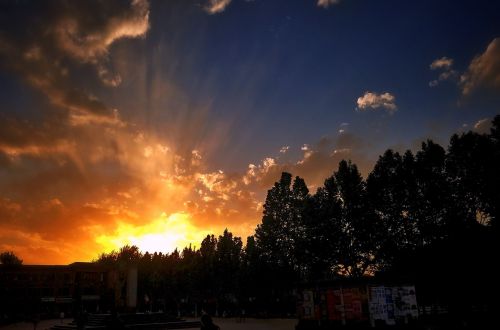 sunset cloud night