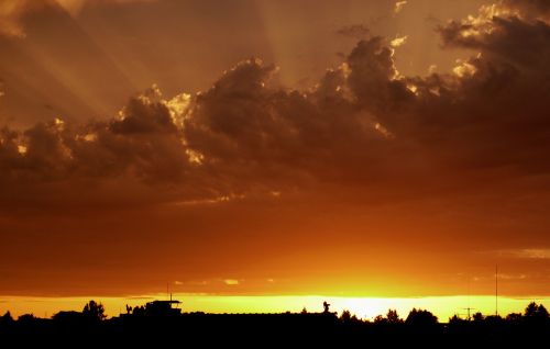 sunset evening abendstimmung