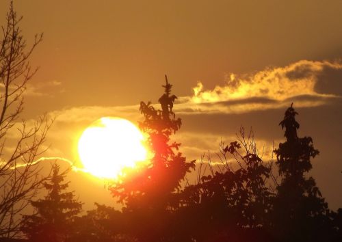 sunset sky clouds