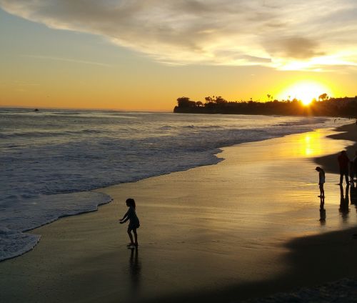 sunset ocean santa barbara