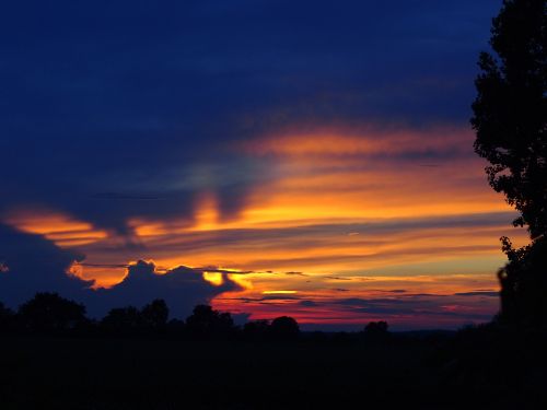 sunset sky abendstimmung