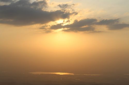 sunset sun cloud