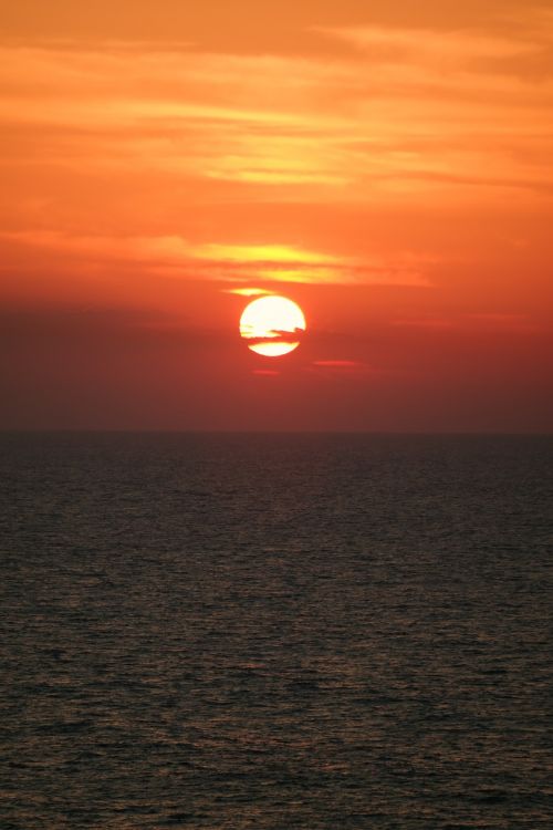 sunset sea abendstimmung