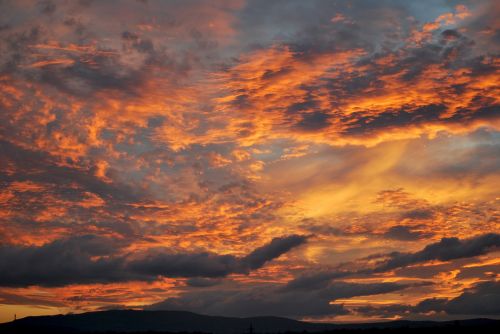 sunset sky clouds