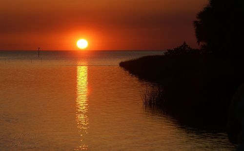 sunset gulf sea