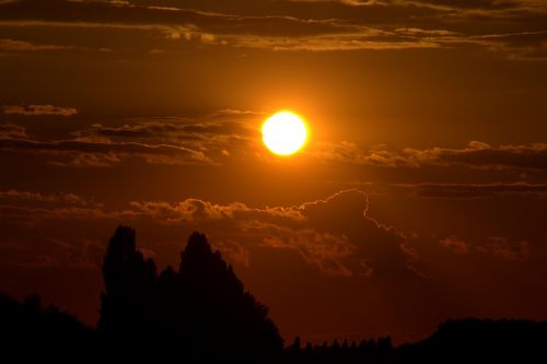 sunset sky cloud