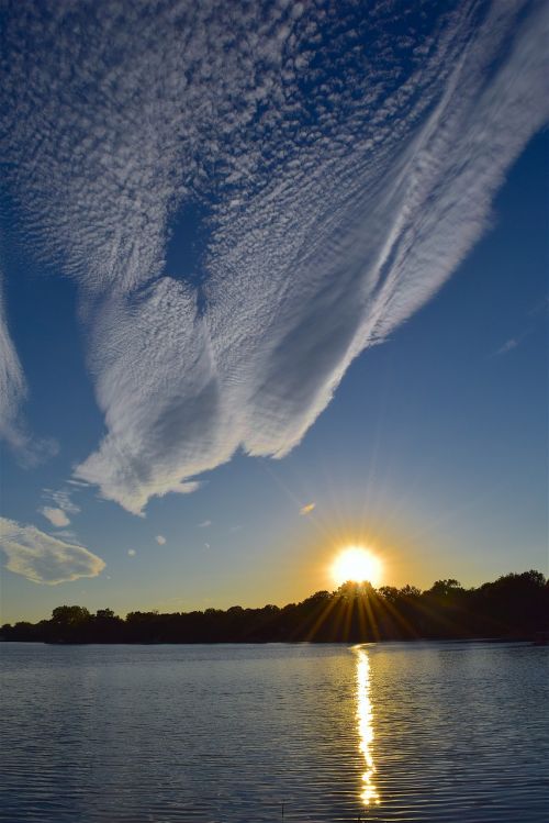 sunset clouds sky