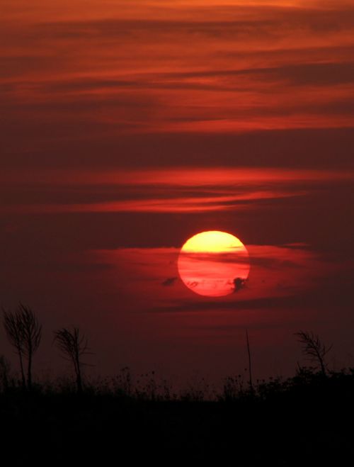 sunset sky cloud