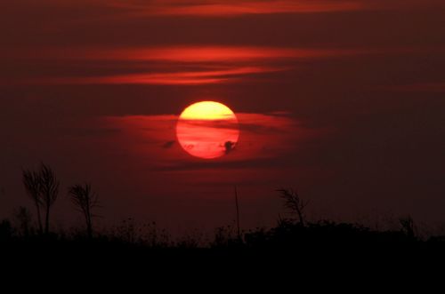 sunset sky cloud