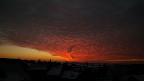 sunset clouds sky