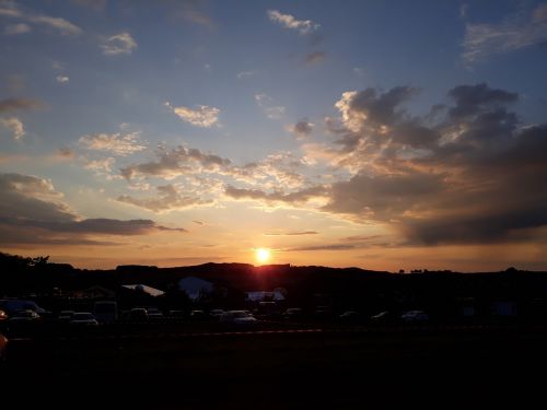 sunset sky clouds