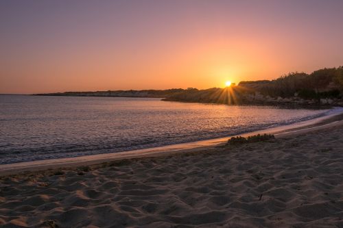 sunset goodbye beach