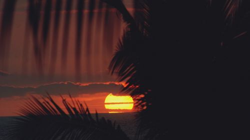 sunset kona hawaii