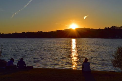 sunset lake people