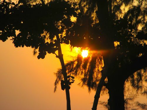 sunset evening sky thailand