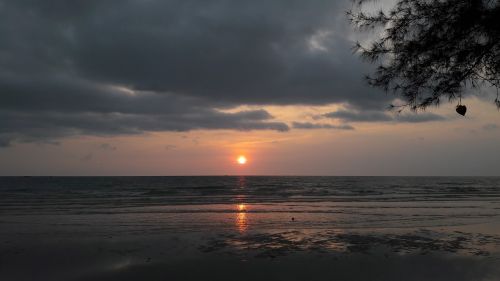 sunset thailand sea