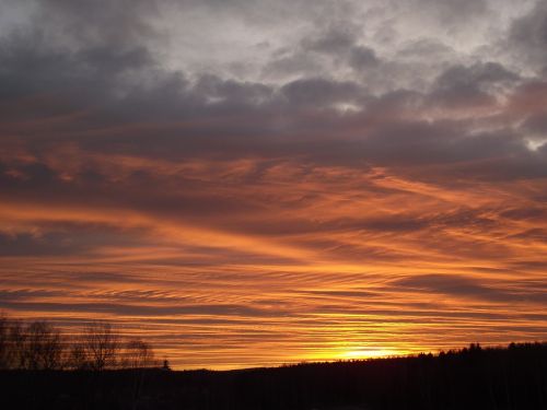 sunset sky clouds