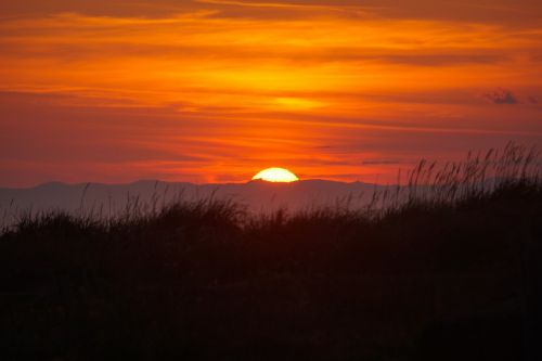 sunset dungeness spit beach