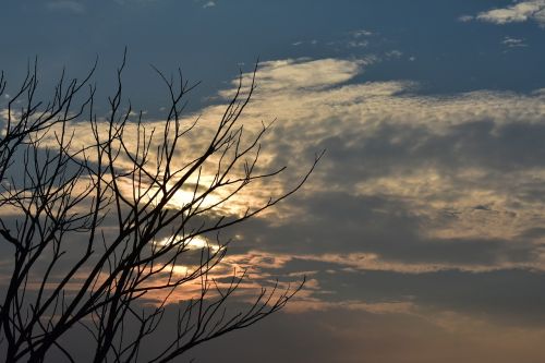 sunset dusk clouds