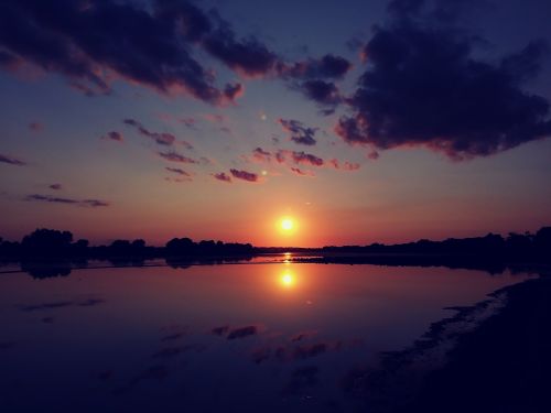 sunset sky clouds