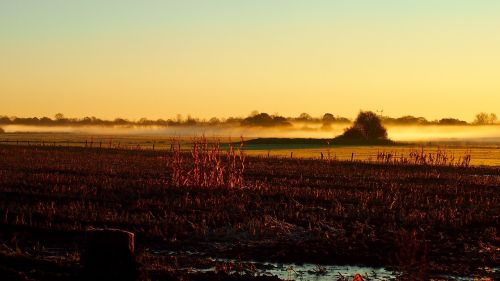 sunset dawn landscape