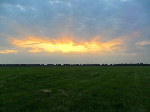 sunset evening sky afterglow