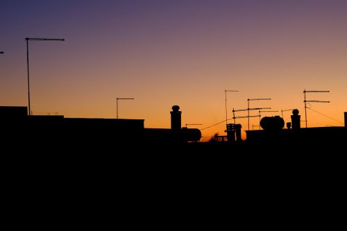 sunset antennas orange