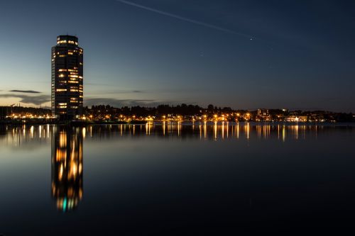 sunset waters reflection