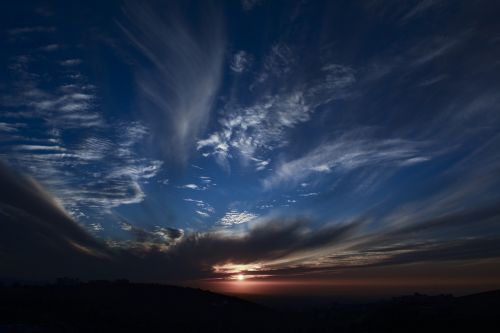 sunset nature panoramic