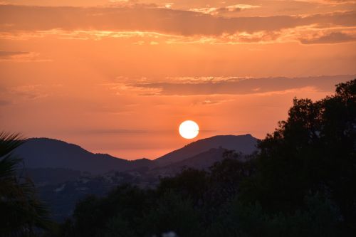 sunset twilight sky