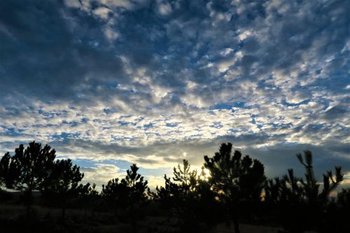 sunset sky nature