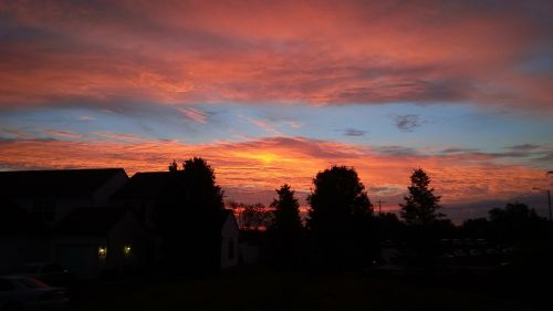 sunset columbus ohio reflections