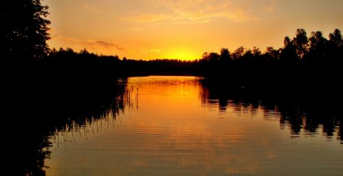 sunset nature panoramic