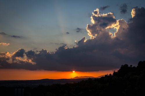 sunset panoramic dawn