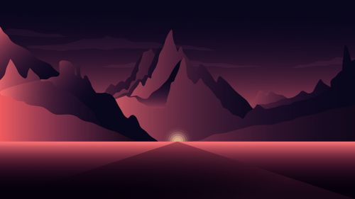 sunset dawn landscape