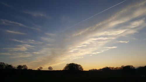 sunset nature panoramic