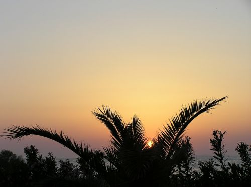 sunset afterglow evening sky