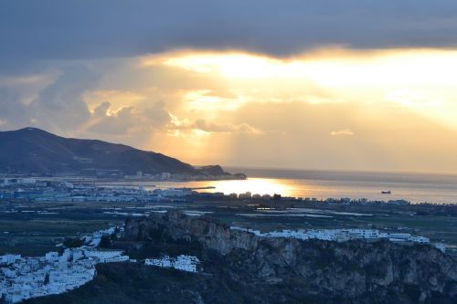 sunset nature panorama