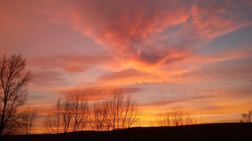 sunset  panorama  nature