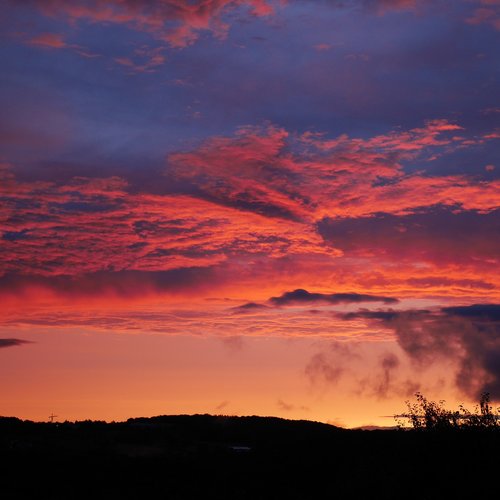 sunset  dusk  evening