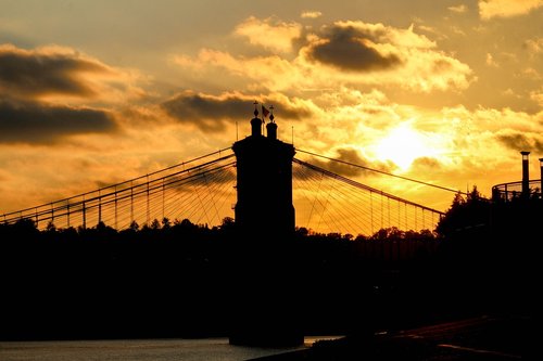 sunset  silhouette  dawn