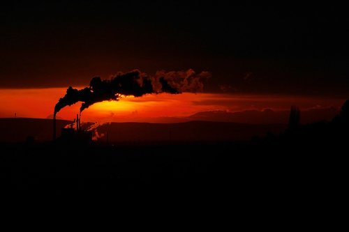 sunset  silhouette  dawn