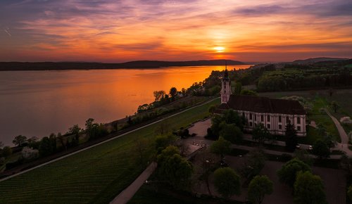 sunset  panorama  waters