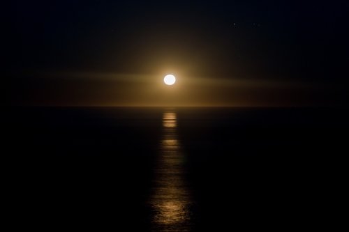 sunset  moon  sol