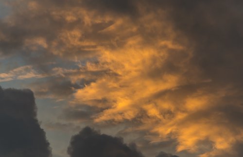 sunset  sky  clouds